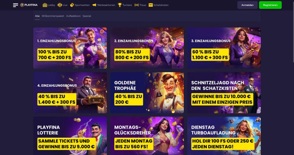 playfina online casino bonusangebote