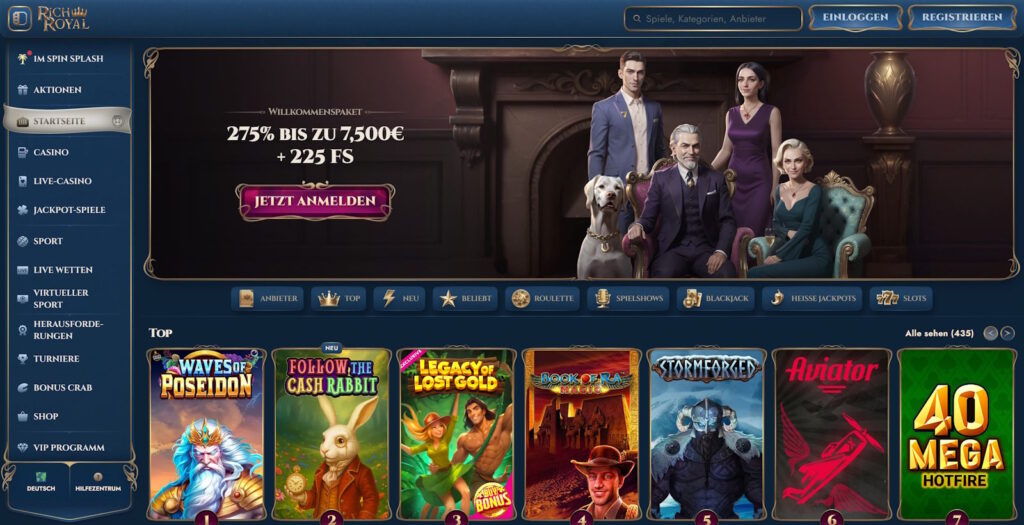 RichRoyal Casino Start