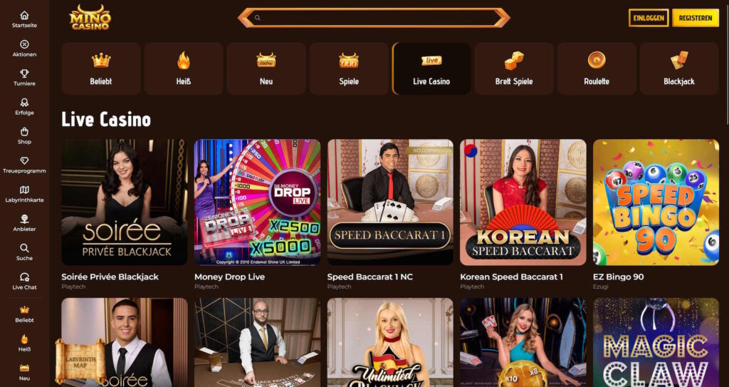 MinoCasino Live Casino