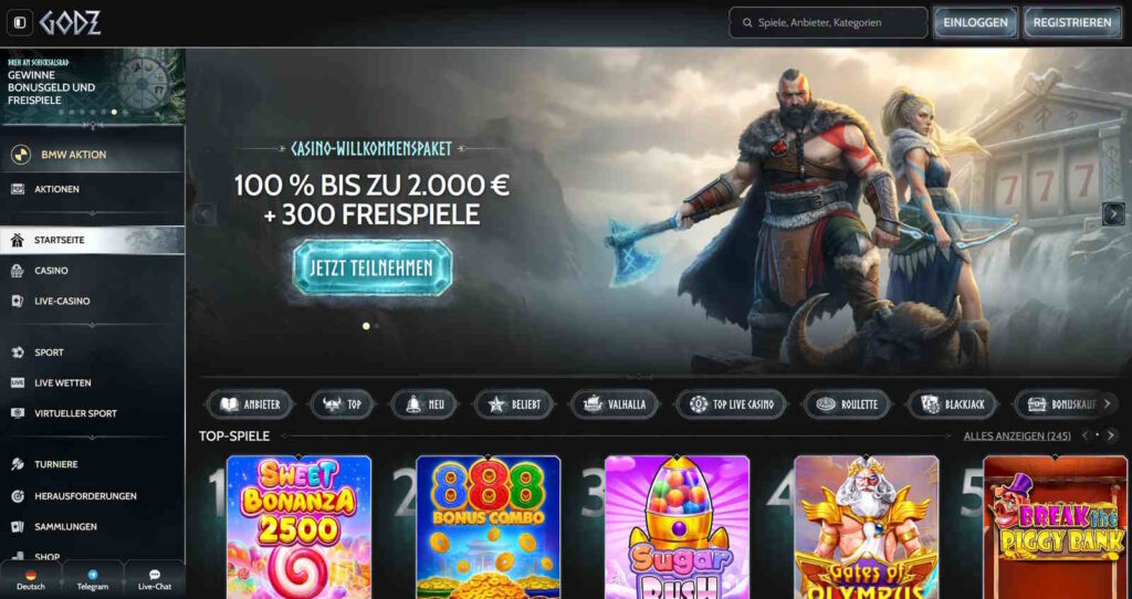 Godz Casino Startseite